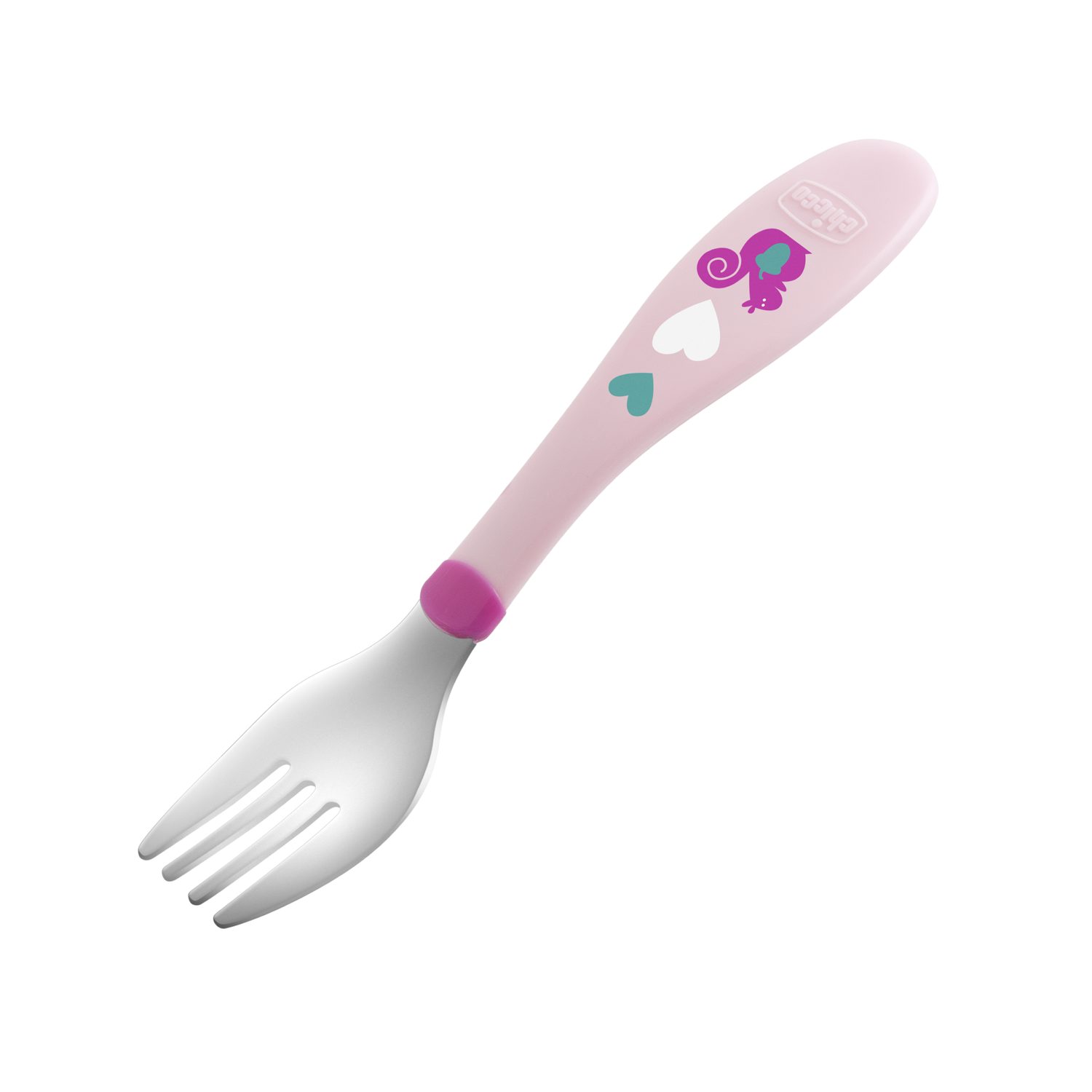 Metal Cutlery (18m+) (Blue)-Pink